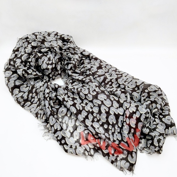 Louis Vuitton Cashmere/Silk Shawl Charcoal Gray - Picture 4 of 7